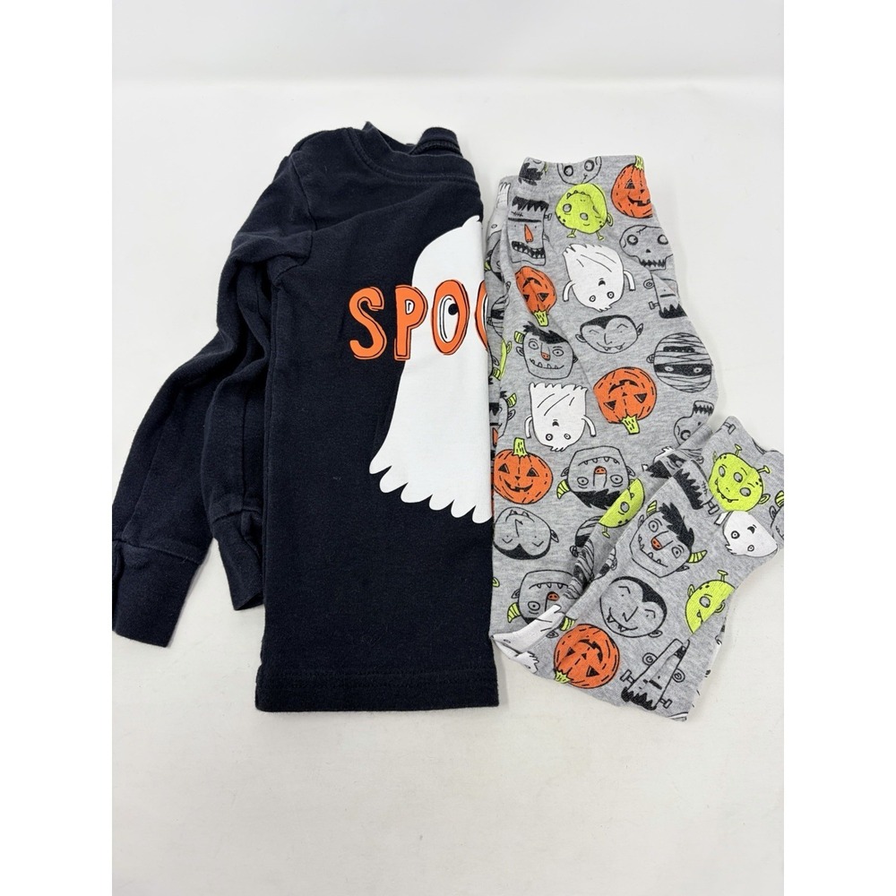 Carters Toddler Boys Size 3T Spooky Halloween 2 Piece Snug Fit Pajama Set 762